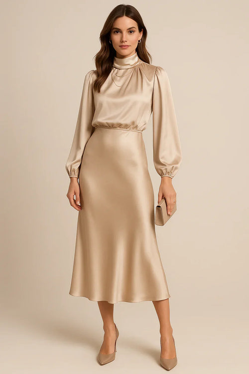 Amara Draped Midi Dress