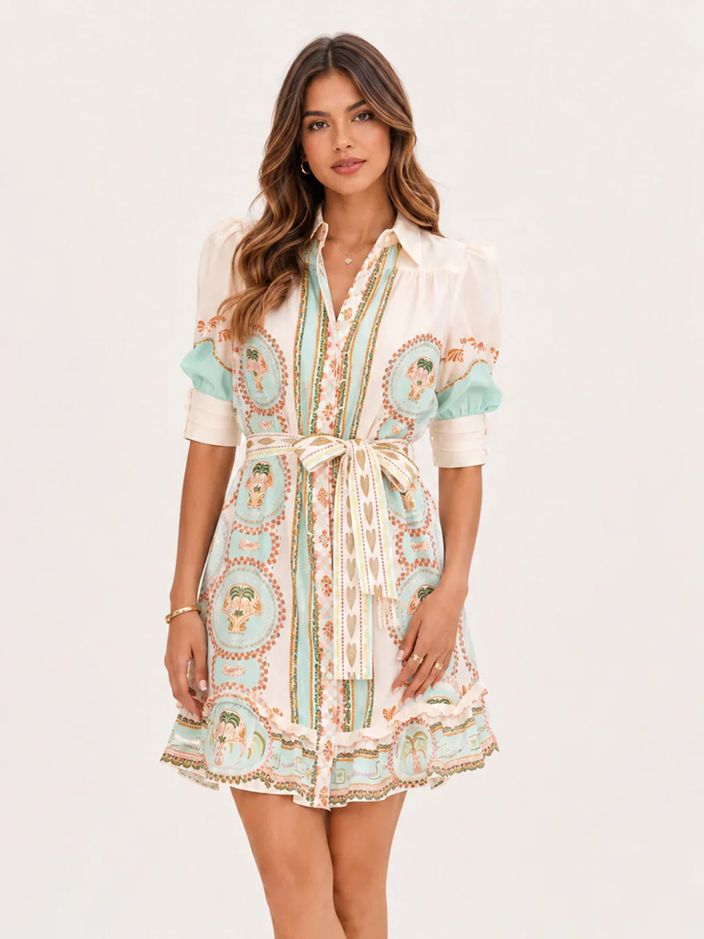 Paloma Mini Dress - Palm Spring