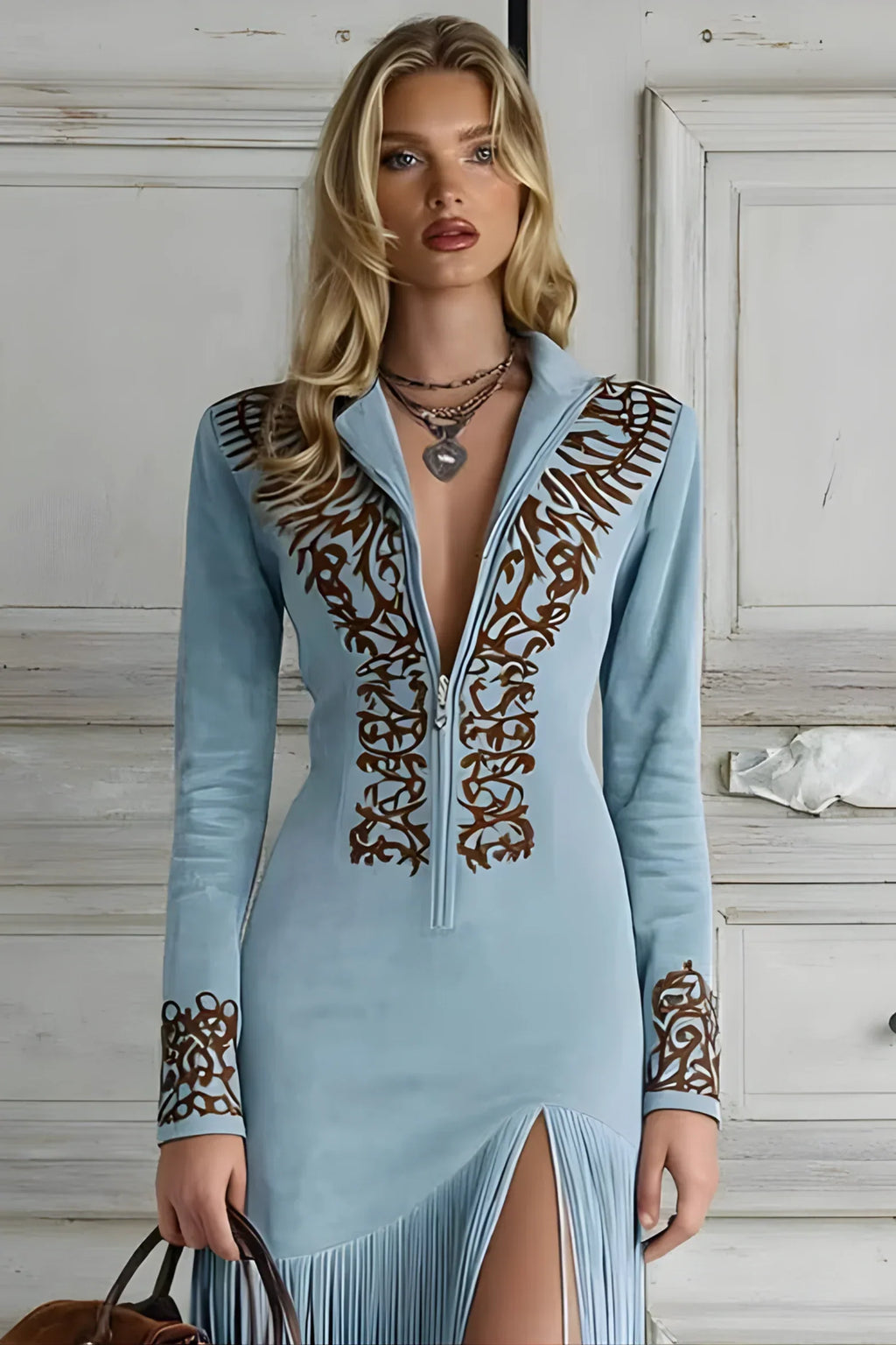 Dakota Embroidered Maxi Dress