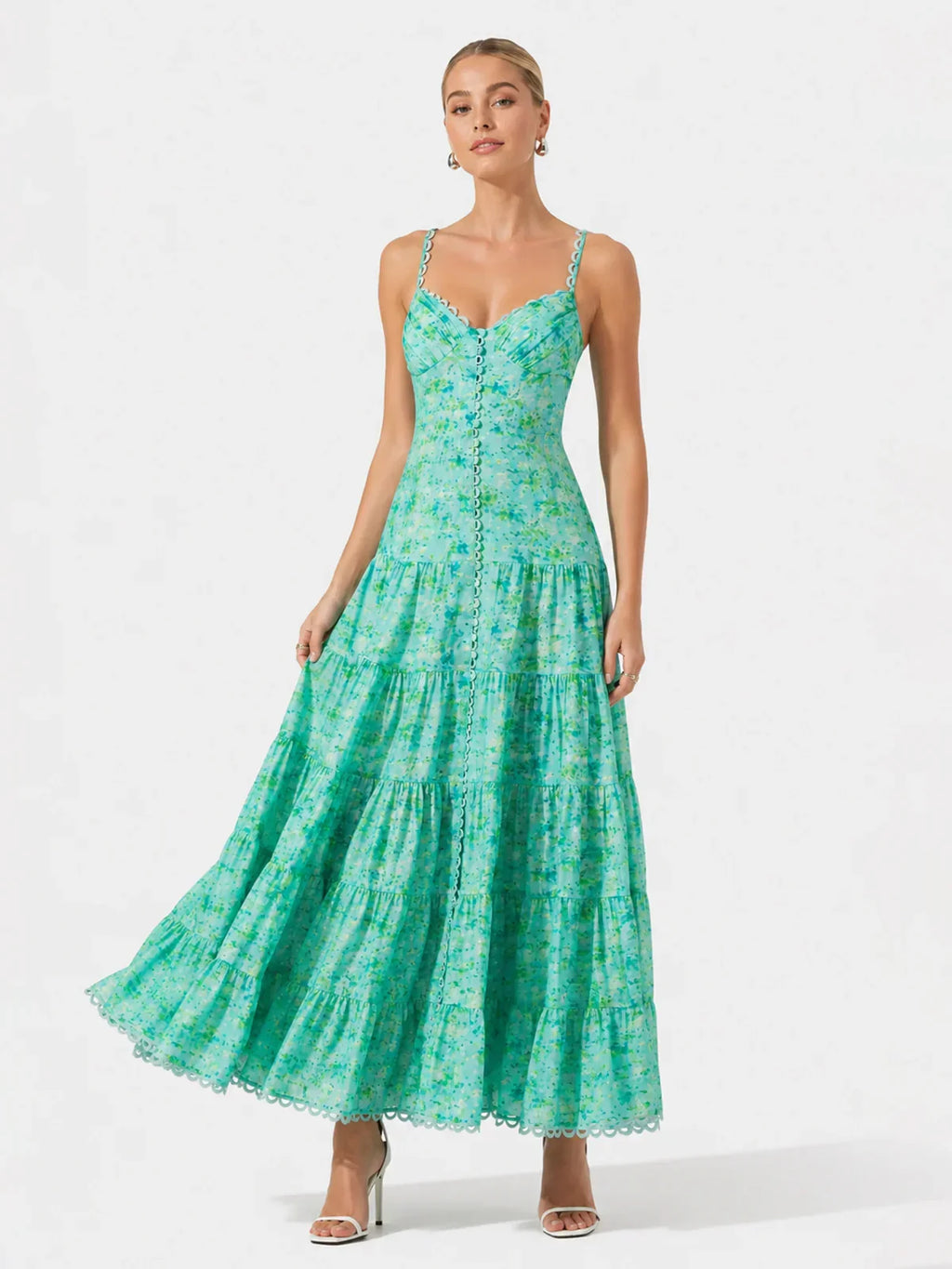 Tazia Tiered Floral Maxi Dress
