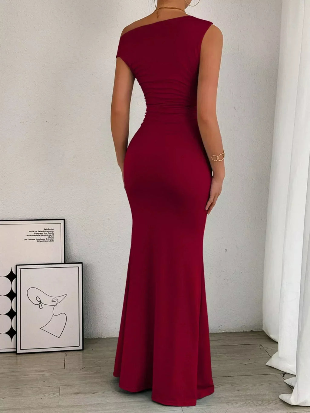 Sienna Ruched Maxi Dress