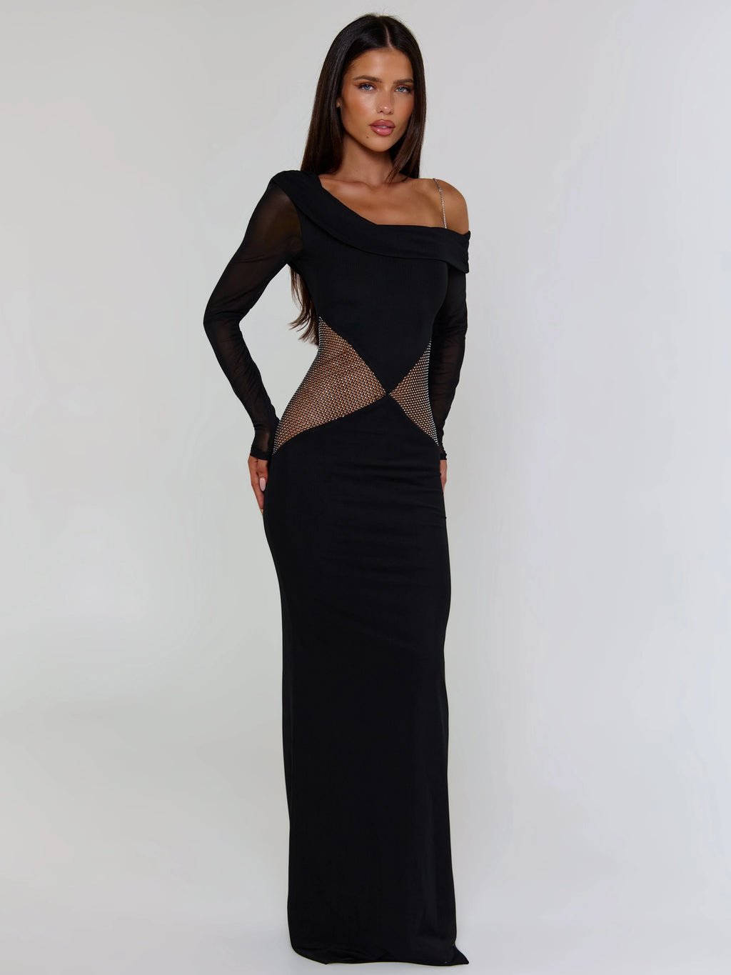 Lumina Black Maxi Dress