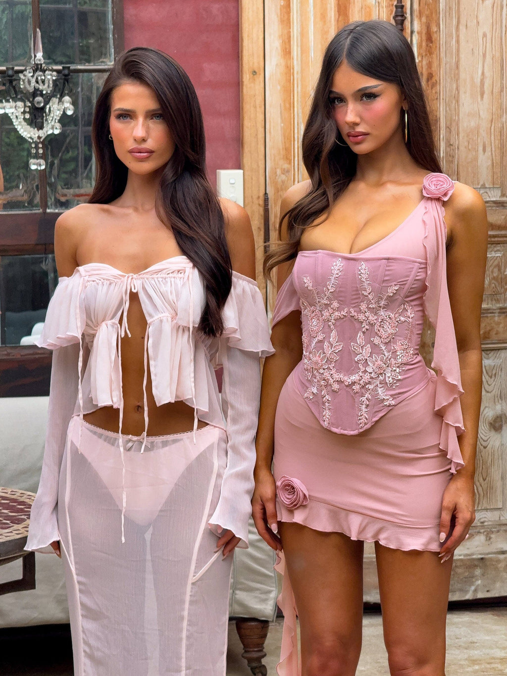 Loreto Pink Mini Dress