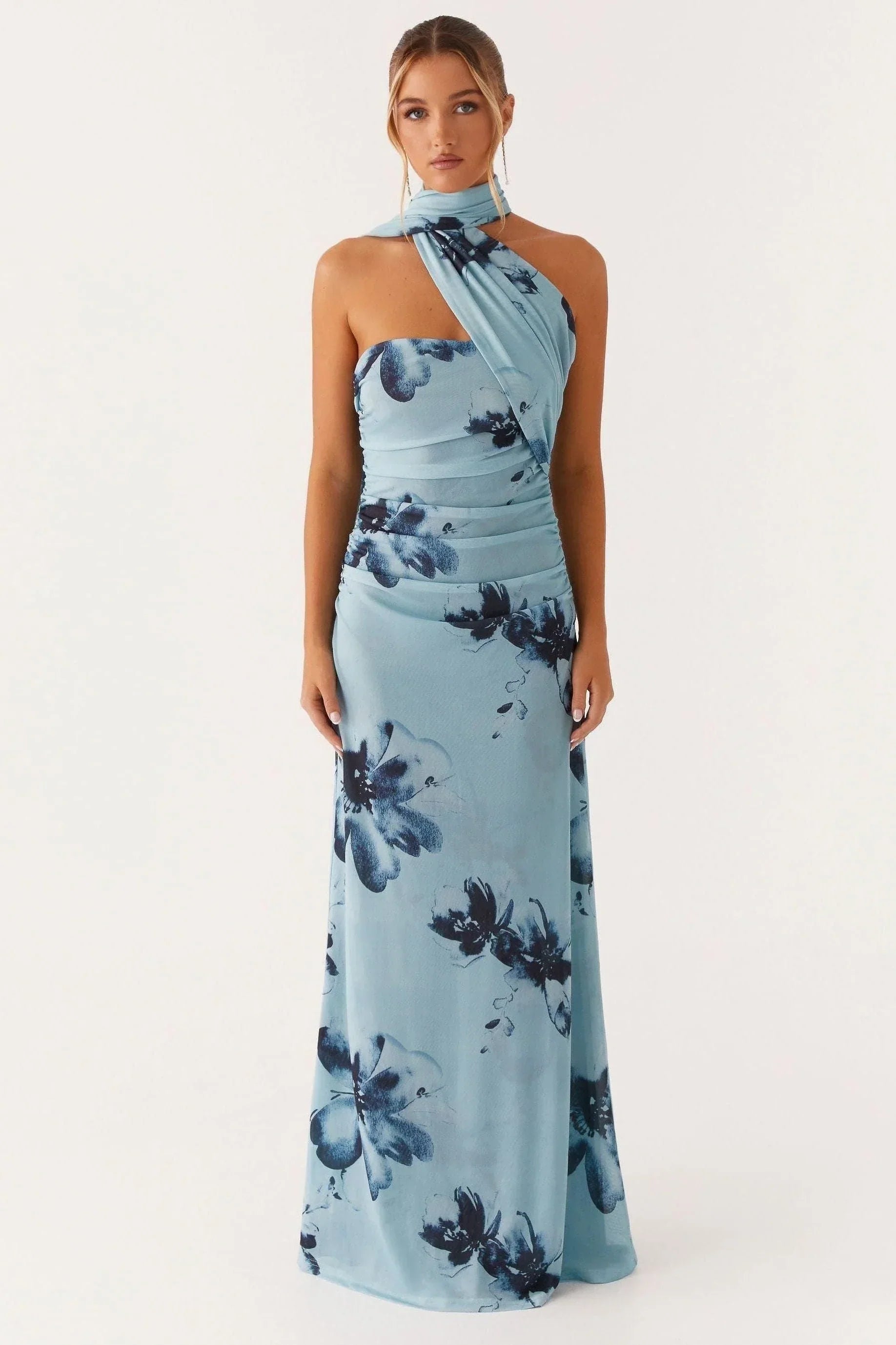 Isla Ruched Maxi Dress